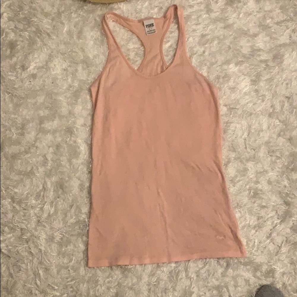 PINK Razorback tank top